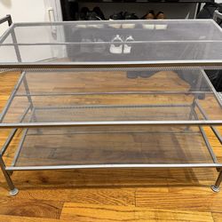 Modern Metal Mesh Shoe Rack