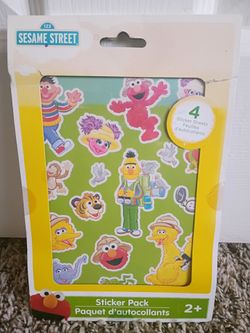 Sesame Street Sticker Pack 4 Sheets