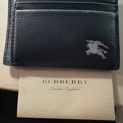 Burberry Bernie Card Holder London Leather New