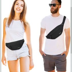 MAXTOP Large Crossbody Fanny Pack with 4-Zipper Pockets,Gifts for Enjoy Sports Festival Workout Traveling Running Casual Hands-Free Wallets Waist Pack