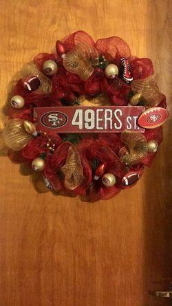 49ers wreath