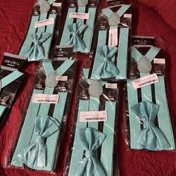7 Set Suspender And Ties For Men 