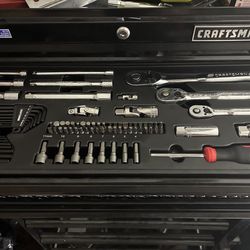 Craftsman tool box with tools