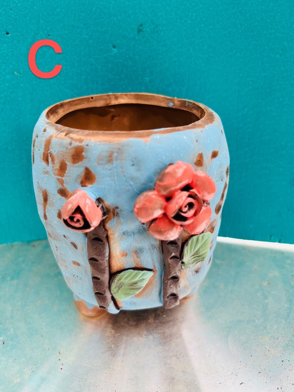 Beautiful Hand pinched flowerpot succulent ceramic flowerpots.