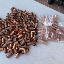 Box Of Assorted 3/4” Copper Fitting  