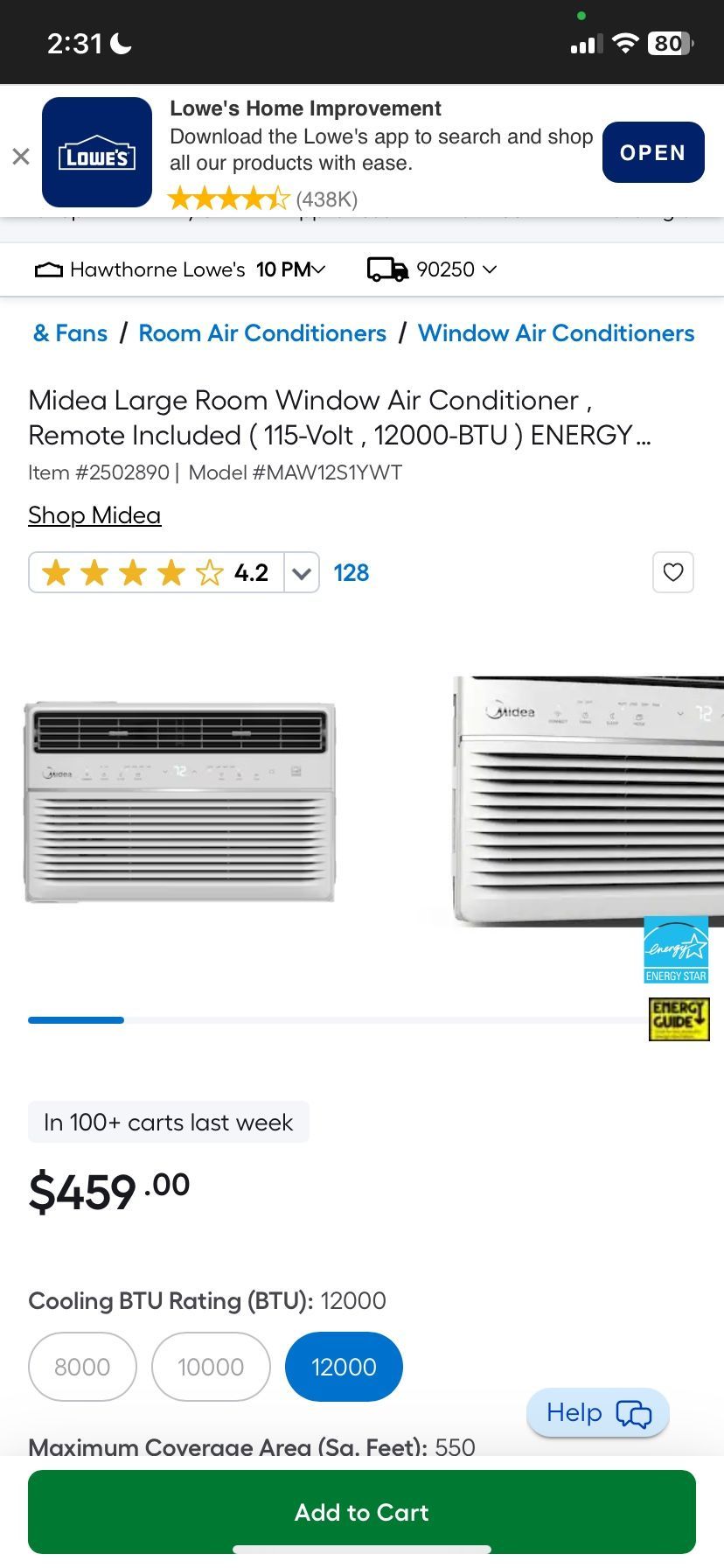 Midea Room Air Conditioner