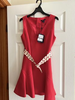 Louis Vuitton Red Flou Dress
