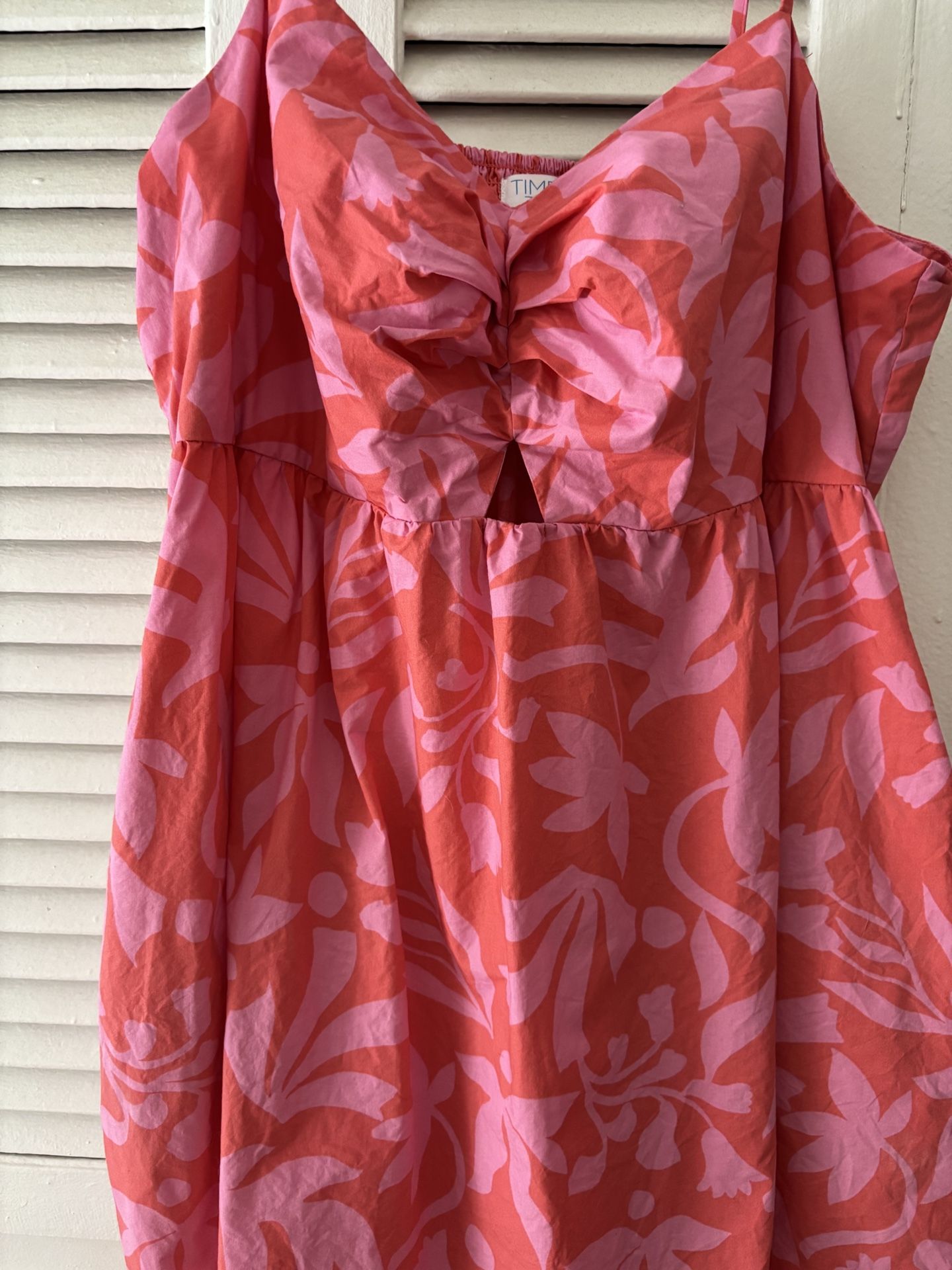 Gabby Floral Eyelet Midi Dress-NEW