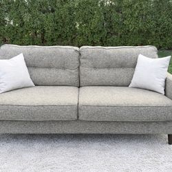 Ashley Furniture Mid Century Modern Neutral Couch (Delivery Available🚗)