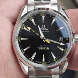 Men's mechanical watch, 41mm, Big Yellow Bee, brand new steel bracelet with box