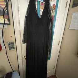 black promotion dress