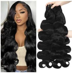 16A Body Wave Bundles Human Hair 100% Human  4 Bundles 16 18 20 22 Inchs 