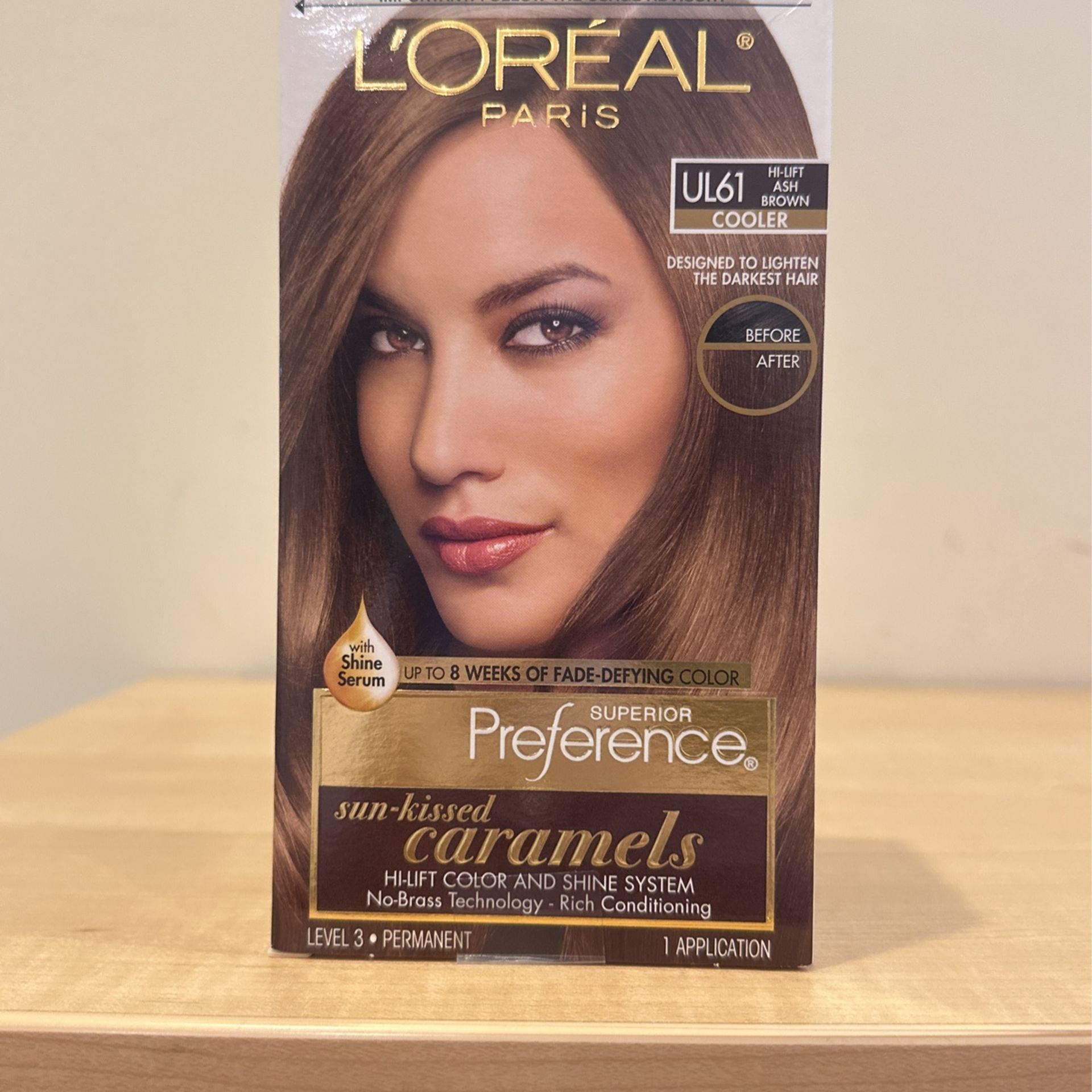 Loreal Preference Hi-lift ash brown hair color: designed to lighten the darkest hair