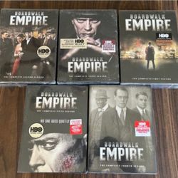 BOARDWALK EMPIRE FACTORY DVD SEALED 5 SETS SEASONS