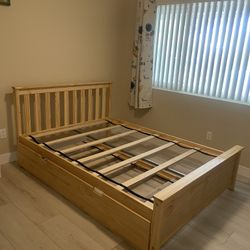 Full Size Bed Frame With Trundle