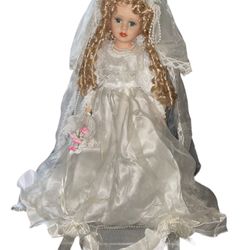 Porcelain Wedding Day Doll 
