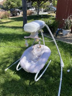 Fisher price swing swan hotsell