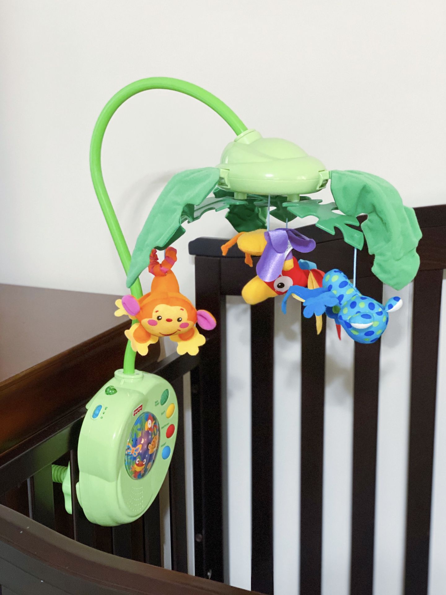Fisher price crib mobile with remote