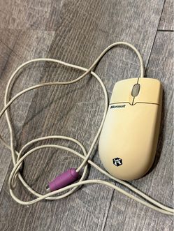 VINTAGE MICROSOFT MOUSE PORT COMPATIBLE PS/2 WIRED MOUSE 1.2A