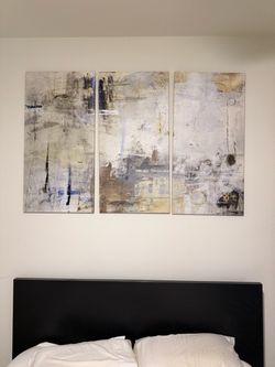 3 panel canvas painting - Z Gallery
