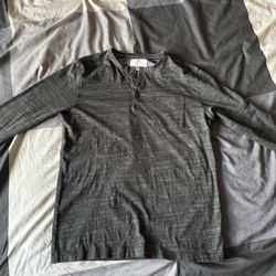 MBX Button Up Henley Sweater