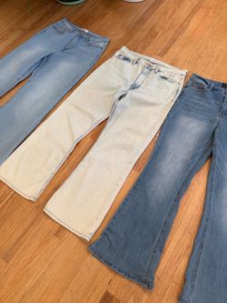 Flared wide leg jeans size 29” or 10