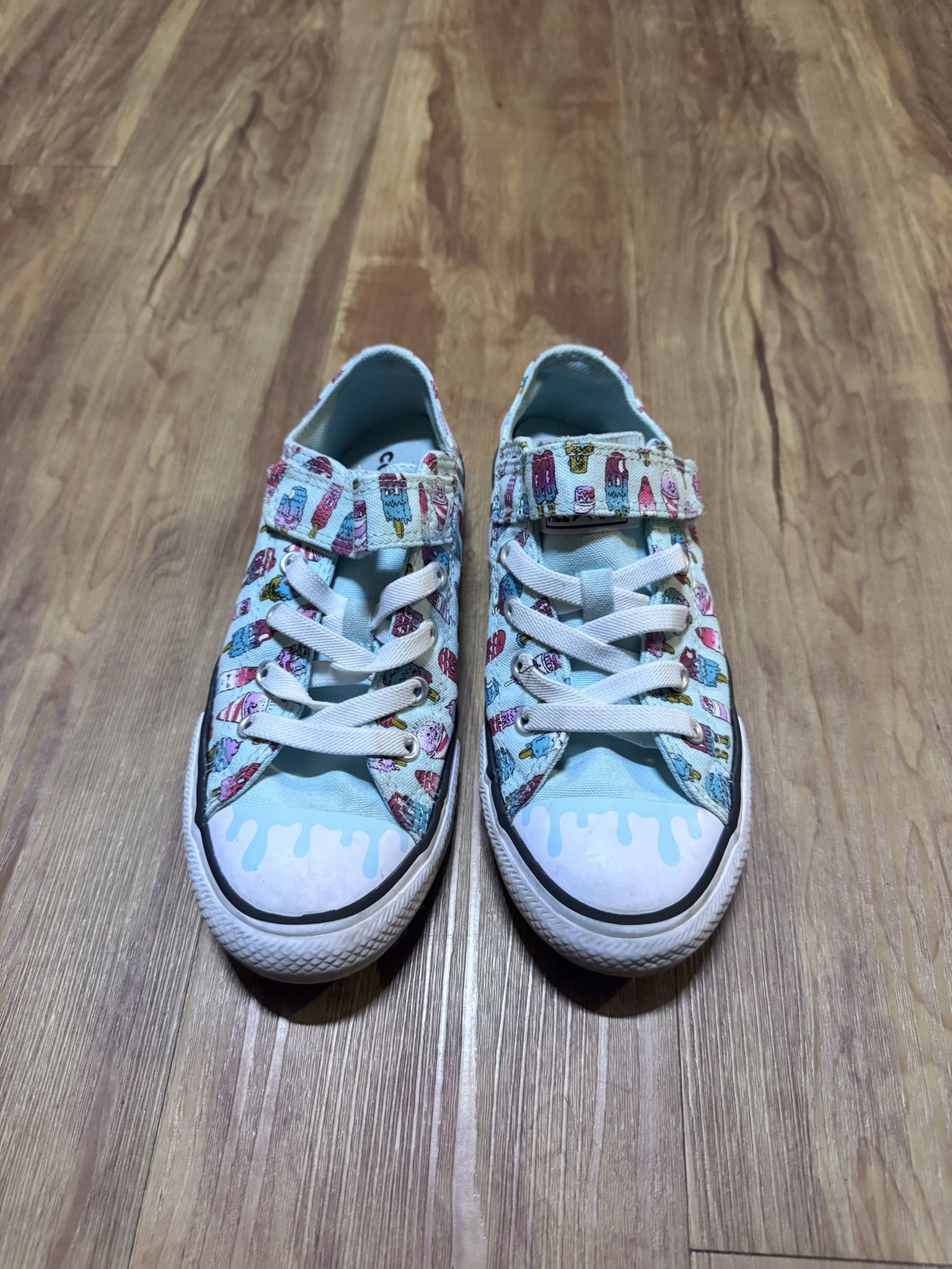 Converse Chuck Taylor All Star Kids Youth Size 2 Easy-On Sweet Scoops Ice Cream