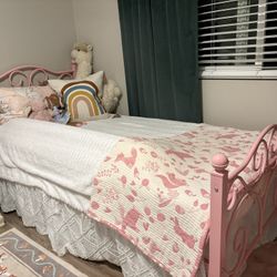 Pink Twin Bed frame 