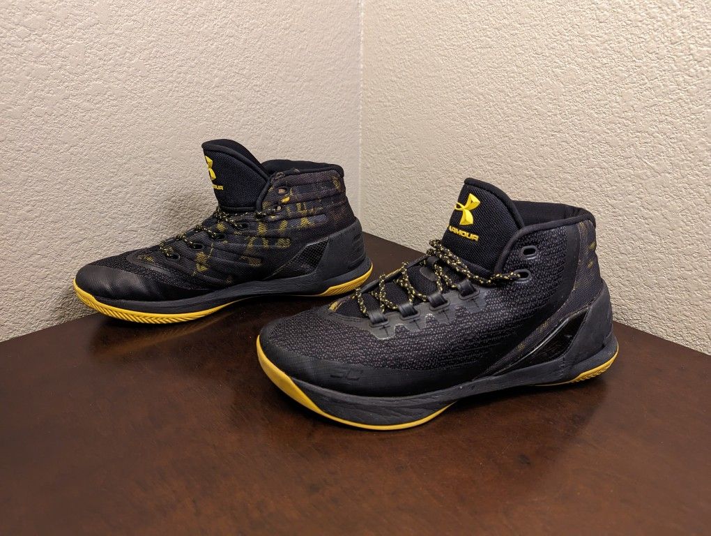 Yellow Stephen Curry Shoes Camo Under Armour UA Steph Curry SC