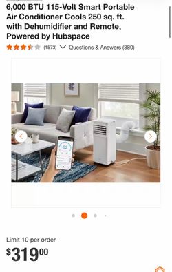 6,000 BTU Smart Portable Air Conditioner