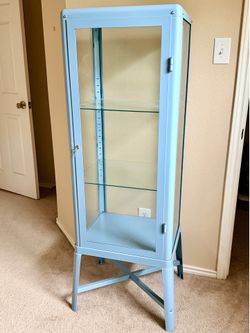 IKEA Baby Blue Display / Collector’s Cabinet  - Excellent Condition - $150 OBO