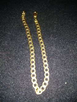 10k cubin link braclet