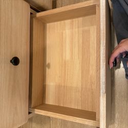 Modern Wood Nightstands – Set or Individual  Clean, minimal wood nightstands with a warm natural finish. Each piece has two spacious drawers with smoo