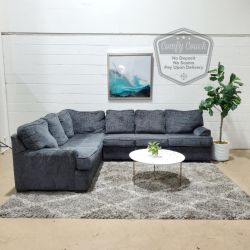 🛋️Charcoal Gray Sectional(Delivery Available!! )