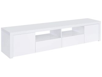 Jude High Gloss White 79" TV Stand