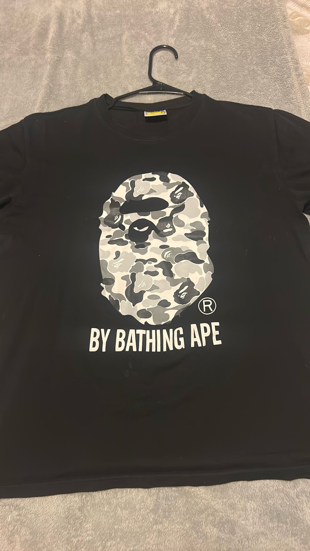 Black/grey/white Camo Ape Bape Tee