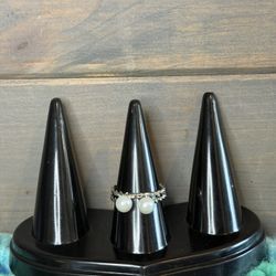 Faux Pearl Stacking Rings