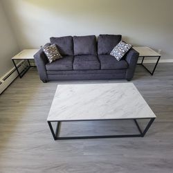 Coffee Table & Two Side Tables For Sale