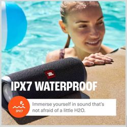 JBL FLIP 5, Waterproof Portable Bluetooth Speaker, Black, Small Sounds better than ever, Bring the party anywhere, Make a splash with IPX7 waterproof 