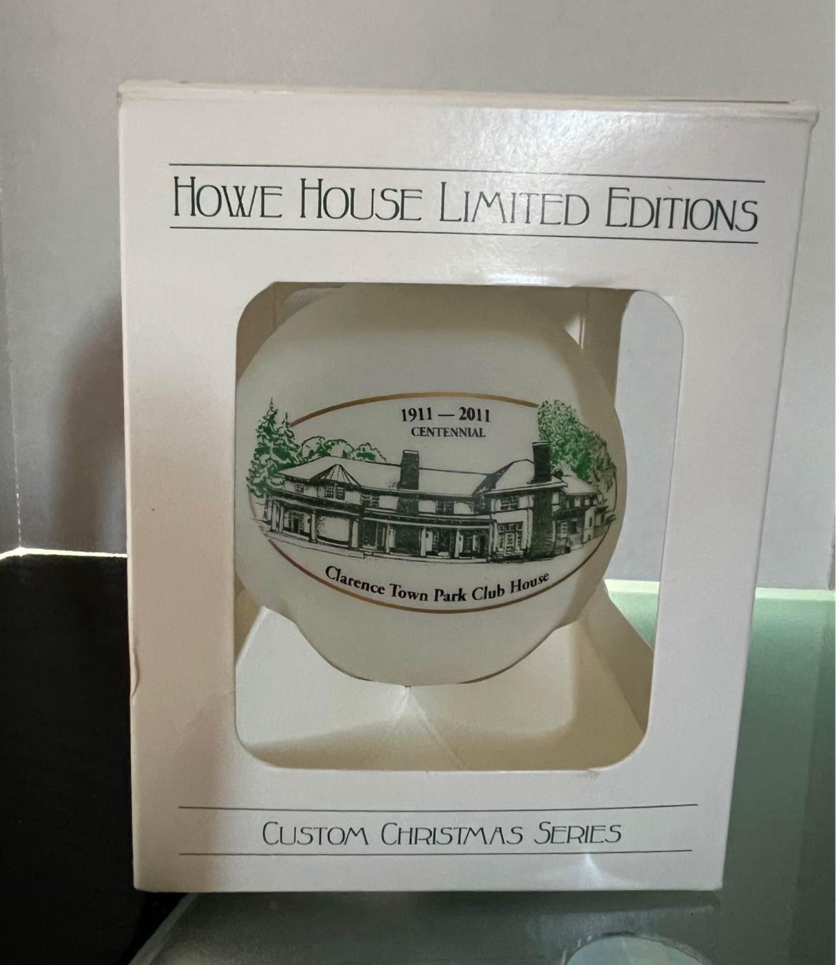 1911-2011 Clarence Town Park Club House Ornament