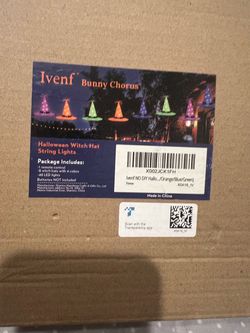 Halloween Witch Hat String Lights