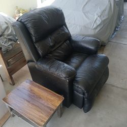 Real Leather Recliner 