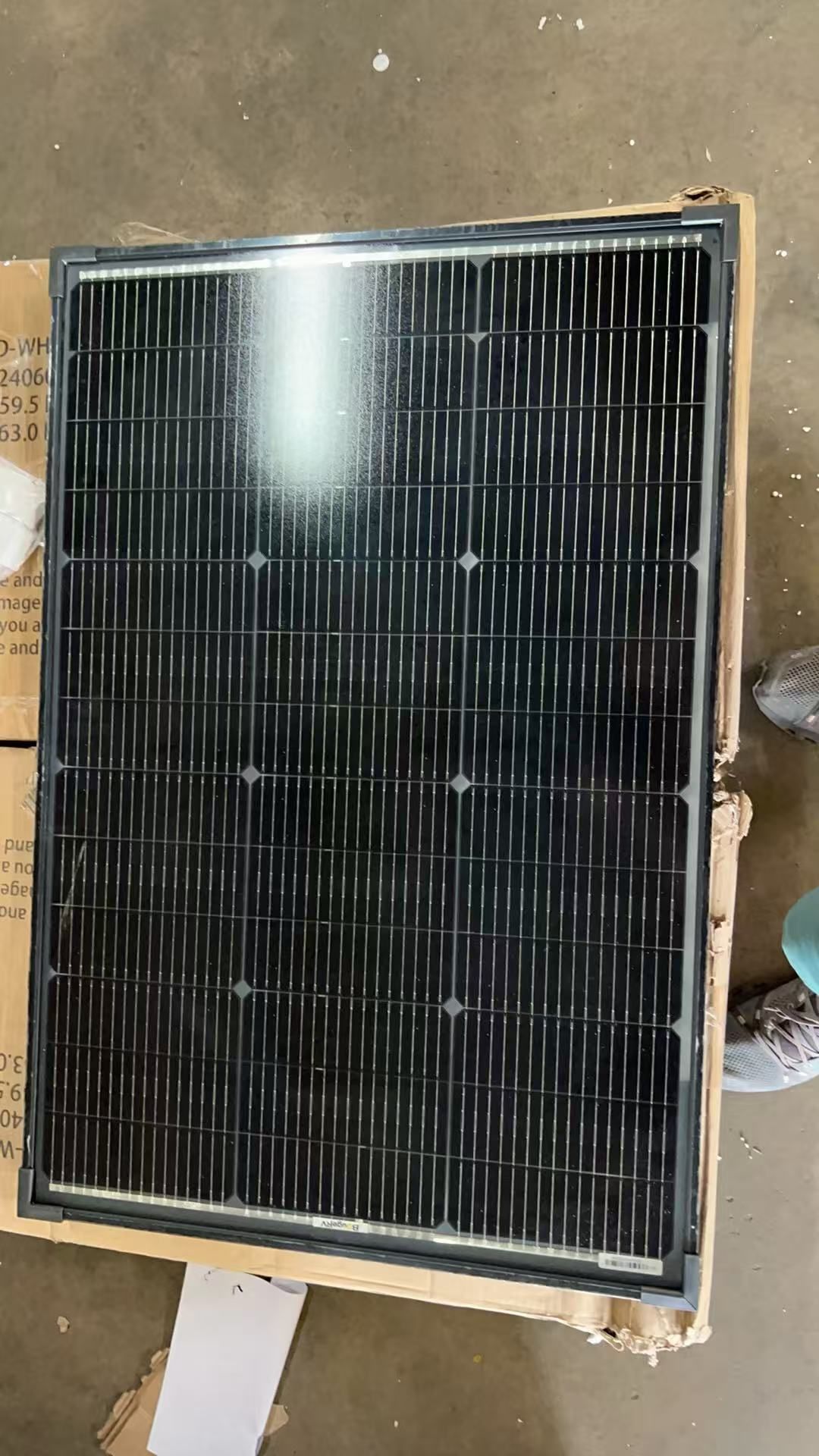 BougeRV 16BB N-Type 12V 100 Watt Bifacial Solar Panel $40