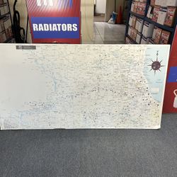 Large Wall Map The Great State Of Illinois 