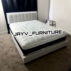 New Queen Bed frame With Mattress 