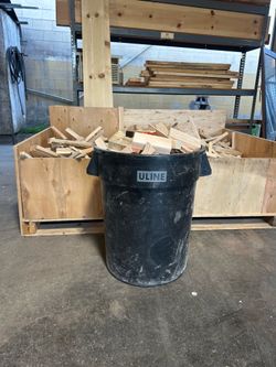 Bucket of Clean Scrap Wood – Fire Pit Safe – No Nails – $15