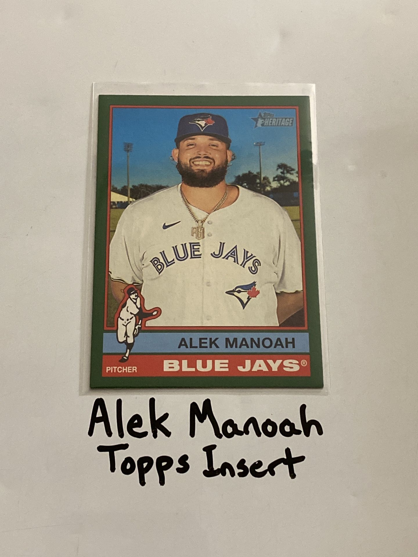 Alek Manoah Toronto Blue Jays Pitcher Topps Short Print Insert Card.