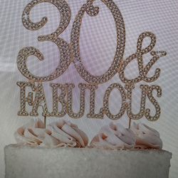 NEW 30th Cake Topper