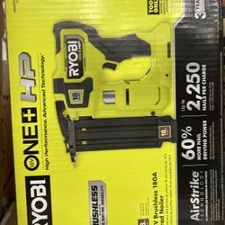 RYOBI ONE+ HP 18V 18-Gauge Brushless Cordless AirStrike Brad Nailer (Tool Only)