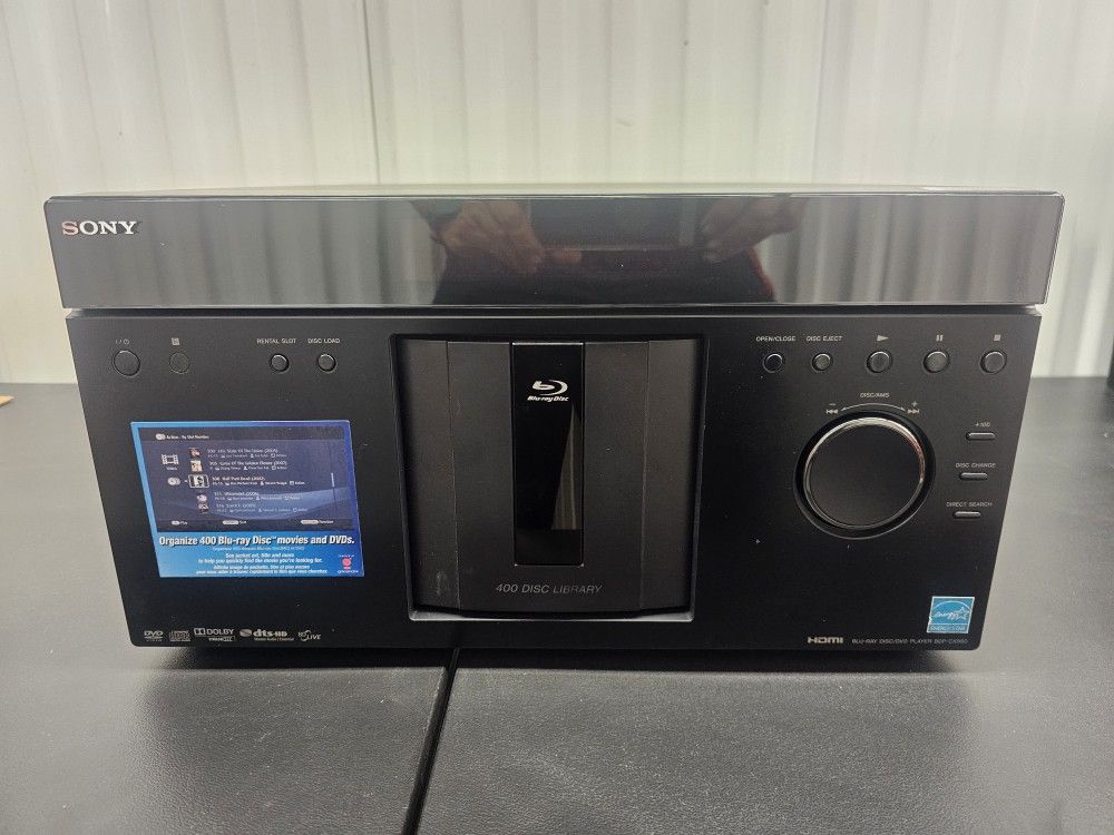 Sony BDP-CX960 4K Blu Ray, DVD, CD Changer 400 Disc Capacity